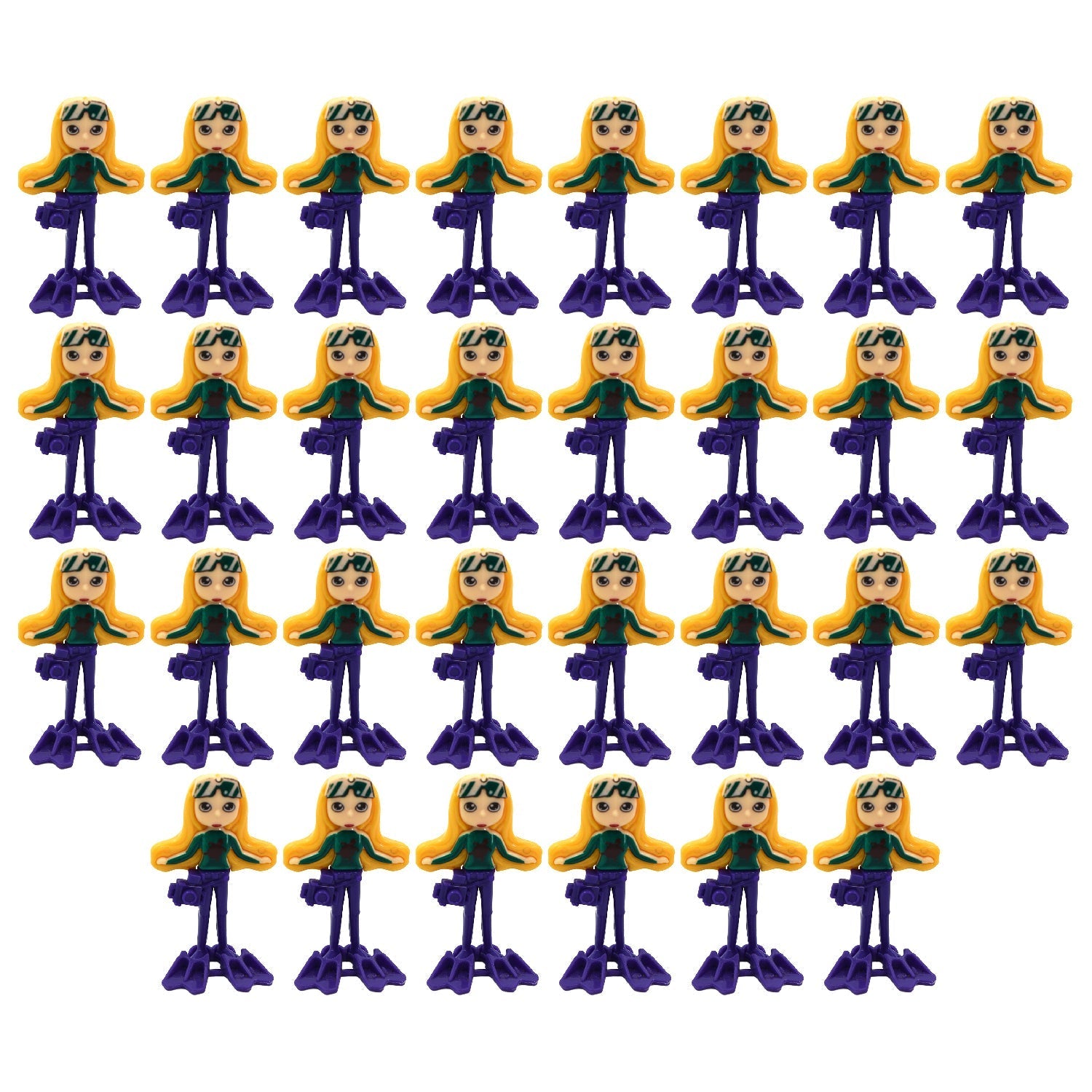 Set of 30 colorful mermaid dolls Set of 30 colorful mermaid dolls